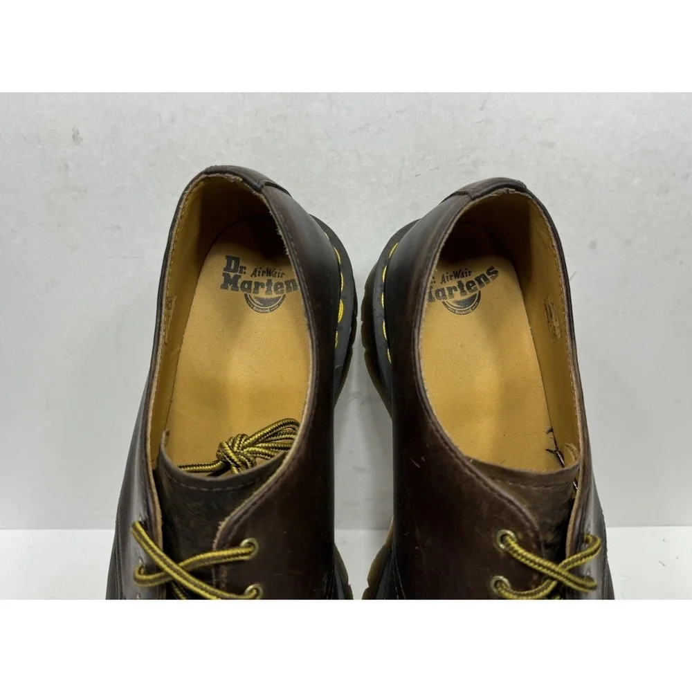 Dr. Martens 1461 Bex Brown Crazy Horse Leather Mens 10 Platform Oxford Shoes